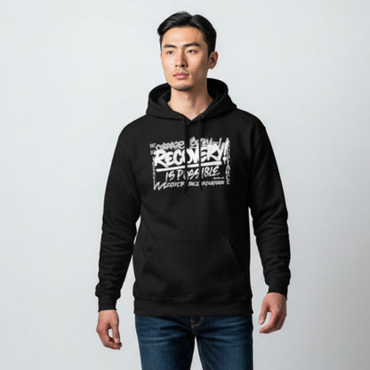 Recovery Hoodie | Men’s Recovery Is Possible Hoodie with Date