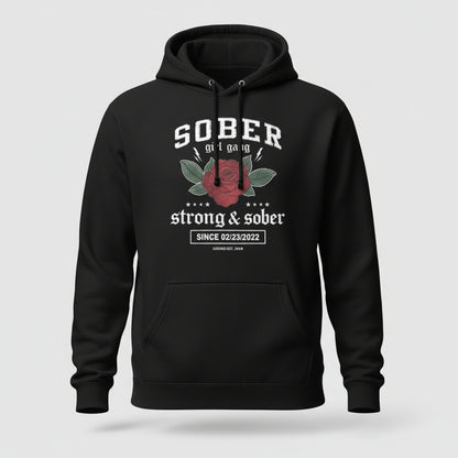 Recovery Hoodie | Sober Girl Gang Strong & Sober Crest