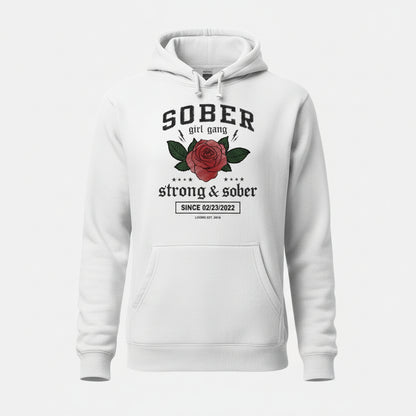 Recovery Hoodie | Sober Girl Gang Strong & Sober Crest