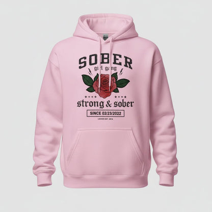 Recovery Hoodie | Sober Girl Gang Strong & Sober Crest