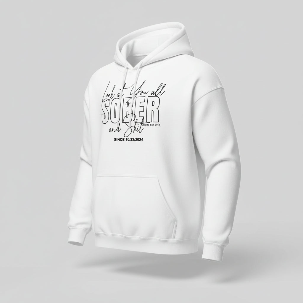 Look at You Sober and Sh*t Recovery Hoodie packaging detail (view 8)