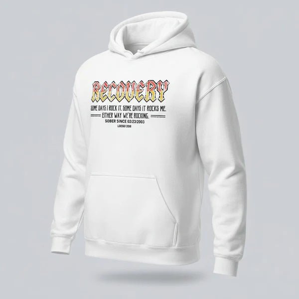 Recovery Rocks Recovery Hoodie fit detail (view 29)