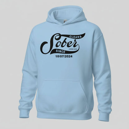 Recovery Hoodie | Women's Sober Since Hoodie with Custom Sober Date