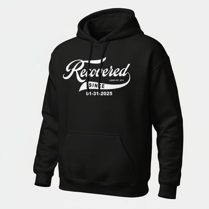 Recovered Since Recovery Hoodie close-up view (view 12)