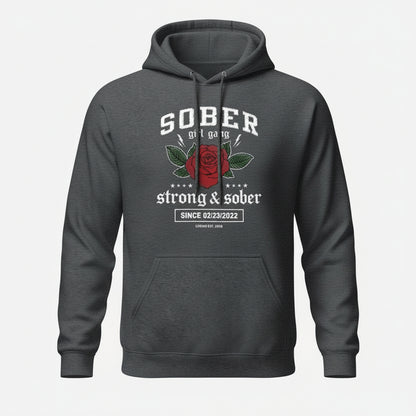 Recovery Hoodie | Sober Girl Gang Strong & Sober Crest