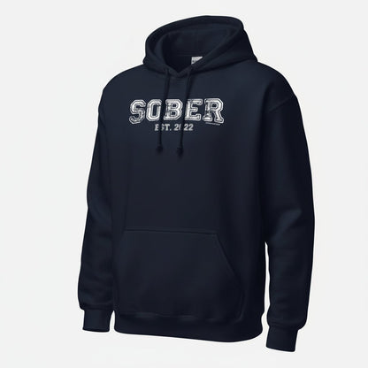 Women's Sober Est. Hoodie w/ Personalized Sobriety Year Hoodie