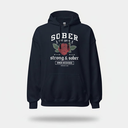 Recovery Hoodie | Sober Girl Gang Strong & Sober Crest