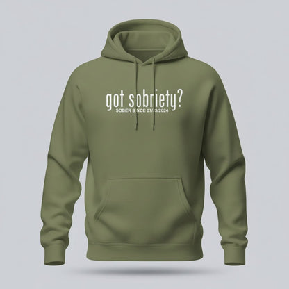 Recovery Hoodie | Women’s Got Sobriety Hoodie with Custom Date