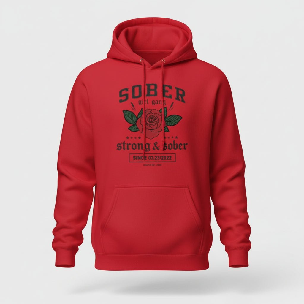 Recovery Hoodie | Sober Girl Gang Strong & Sober Crest