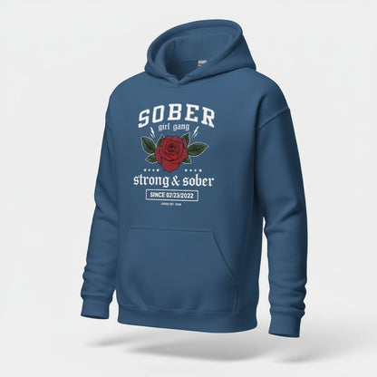 Recovery Hoodie | Sober Girl Gang Strong & Sober Crest