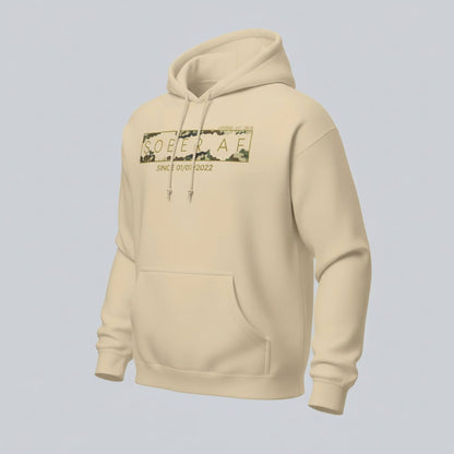 Recovery Hoodie | Men's Sober AF Camo Hoodie with Custom Sober Date