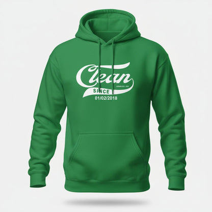 Clean Since Hoodie with Date Recovery Hoodie back view (view 37)