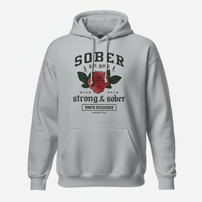 Recovery Hoodie | Sober Girl Gang Strong & Sober Crest