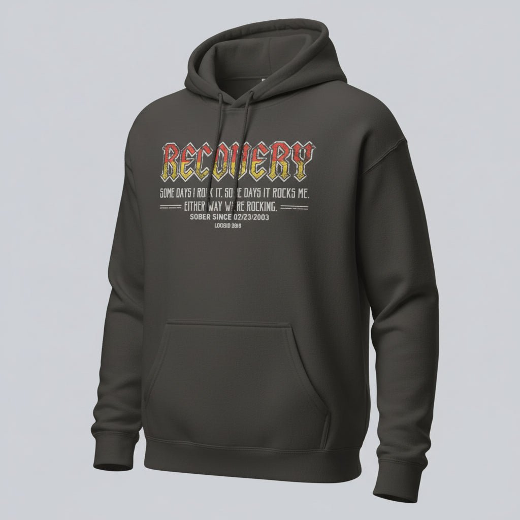 Recovery Hoodie | Women's Recovery Rock Hoodie with Personalized Date