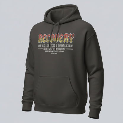 Recovery Hoodie | Women's Recovery Rock Hoodie with Personalized Date