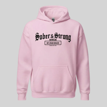 Recovery Hoodie | Unisex Old School Sober Hoodie with Custom Date