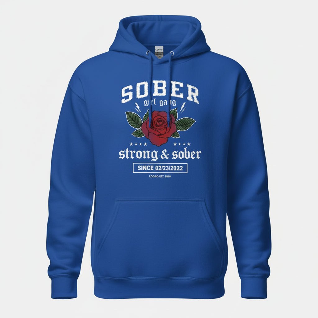 Recovery Hoodie | Sober Girl Gang Strong & Sober Crest