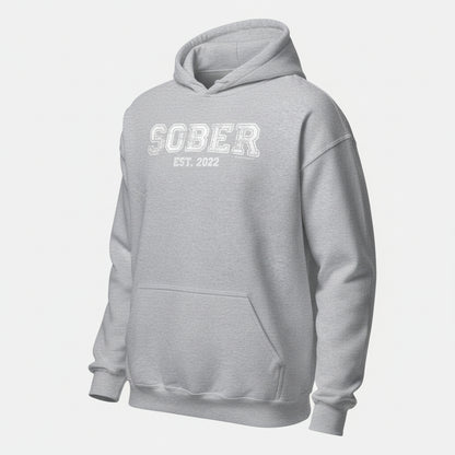 Women's Sober Est. Hoodie w/ Personalized Sobriety Year Hoodie