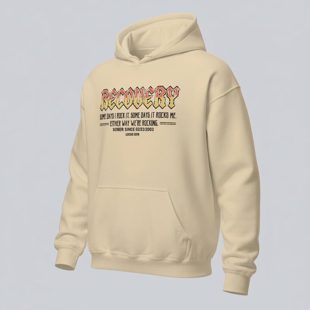 Recovery Hoodie | Women's Recovery Rock Hoodie with Personalized Date