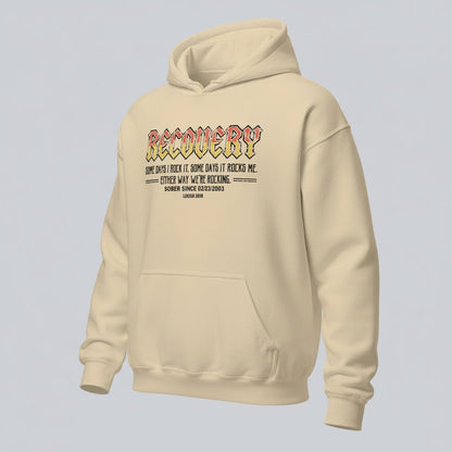 Recovery Hoodie | Women's Recovery Rock Hoodie with Personalized Date