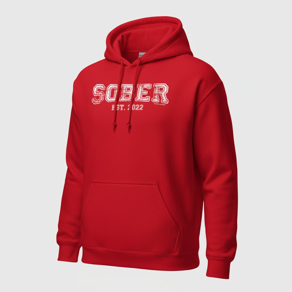 Women's Sober Est. Hoodie w/ Personalized Sobriety Year Hoodie
