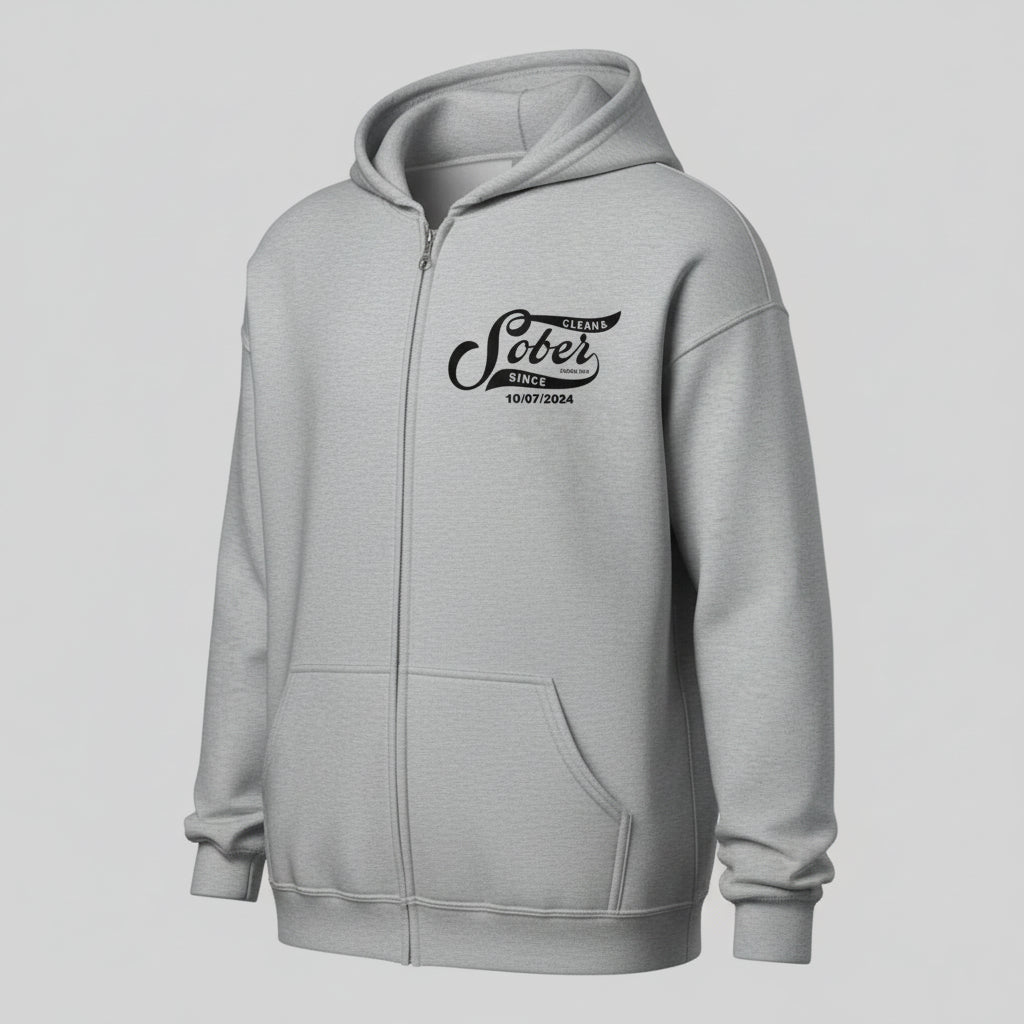 Sober Since Recovery Hoodie side view (view 16)