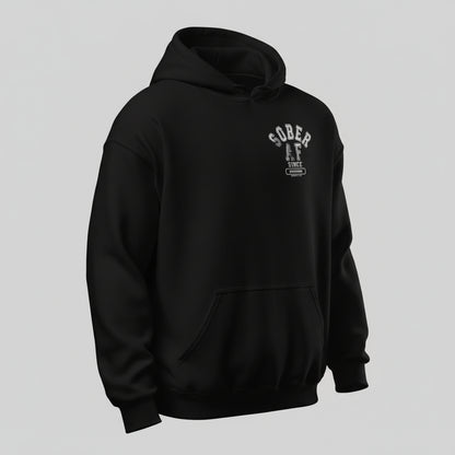 structured sober apparel recovery hoodie