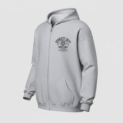 Recovery Hoodie | Sobriety Dept Zip Hoodie