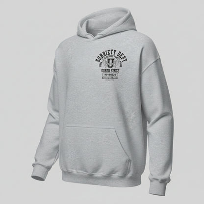 Sobriety Dept Recovery Hoodie graphic detail (view 24)