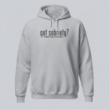 Recovery Hoodie | Women’s Got Sobriety Hoodie with Custom Date
