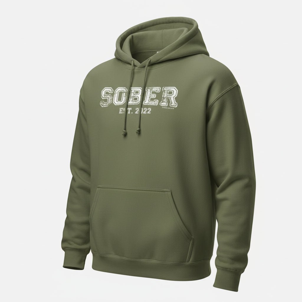 Women's Sober Est. Hoodie w/ Personalized Sobriety Year Hoodie