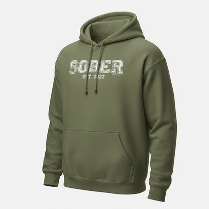 Women's Sober Est. Hoodie w/ Personalized Sobriety Year Hoodie