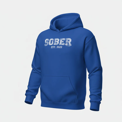 Women's Sober Est. Hoodie w/ Personalized Sobriety Year Hoodie