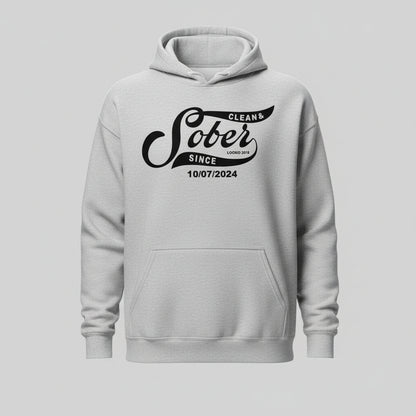 Recovery Hoodie | Sober Since Men's Hoodie with Custom Sobriety Date