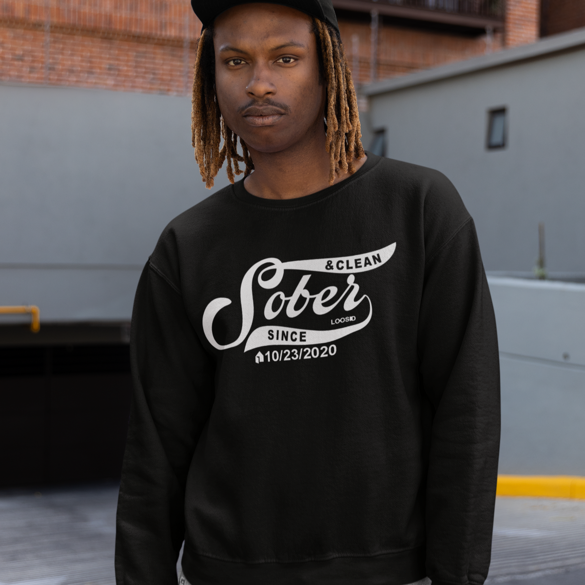 Mar Sober Since Unisex Sweatshirt w/ Personalized Sobriety Date