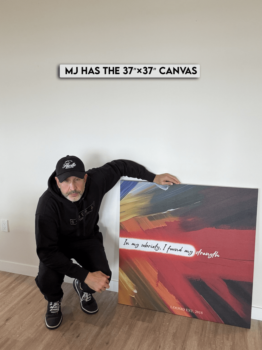 Sobriety Art featuring motivational quote for recovery and empowerment