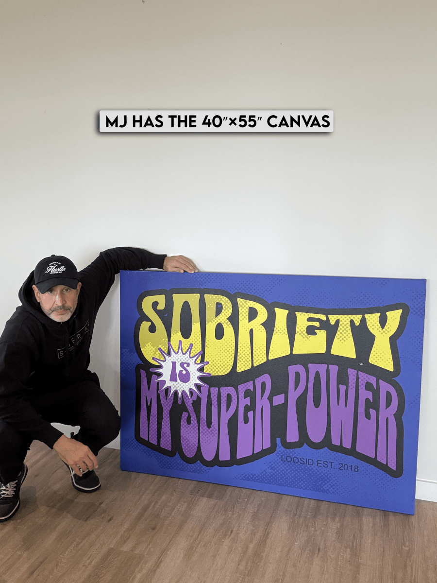 Sobriety Art canvas with dynamic design for home or office spaces