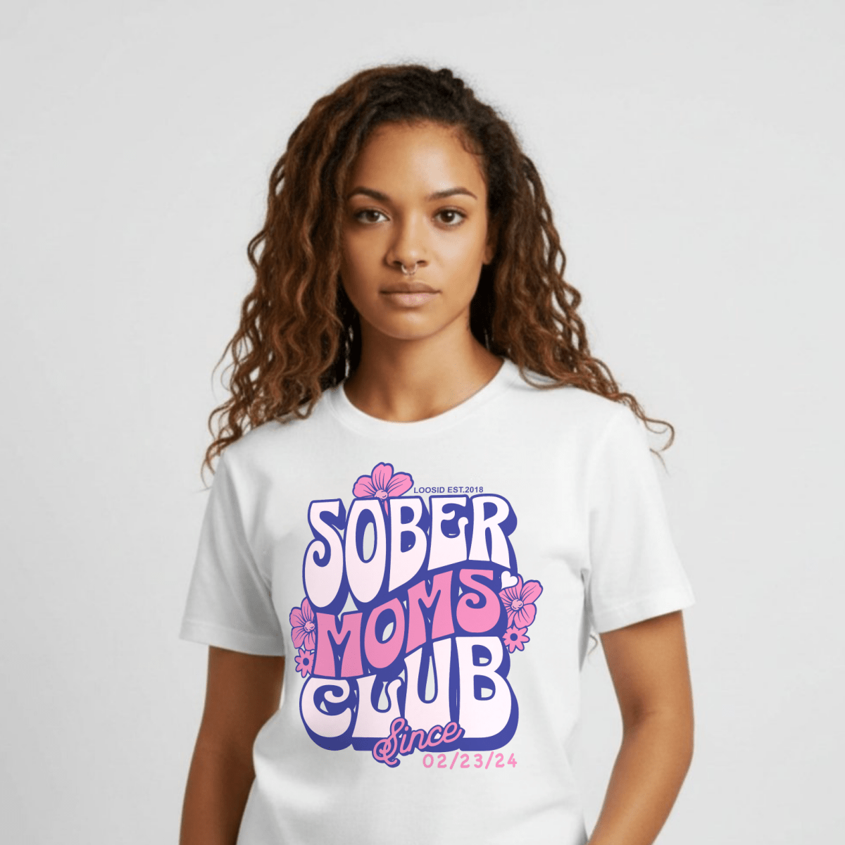 Sober Moms Sober T Shirt graphic detail (view 24)