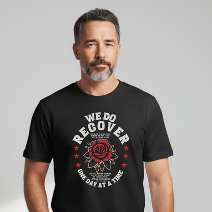 We Do Recover Sober T Shirt graphic detail (view 4)