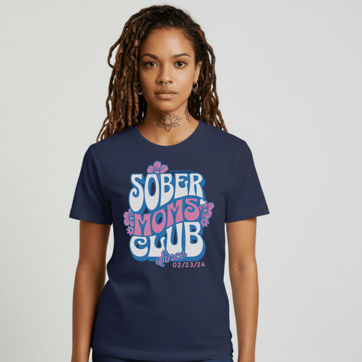 Sober Moms Sober T Shirt side view (view 6)