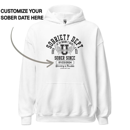 Recovery Hoodie | Unisex Sobriety Dept