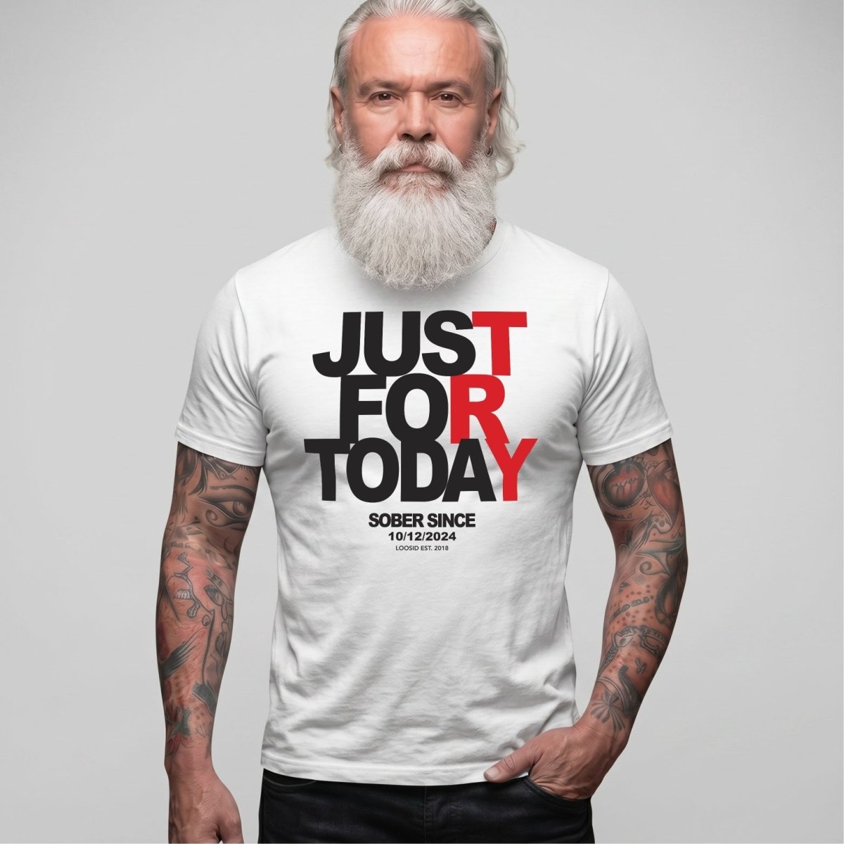 Just Try For Today Sober T Shirt back view (view 27)