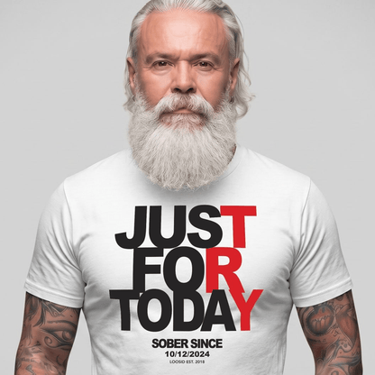 Just Try For Today Sober T Shirt side view (view 26)