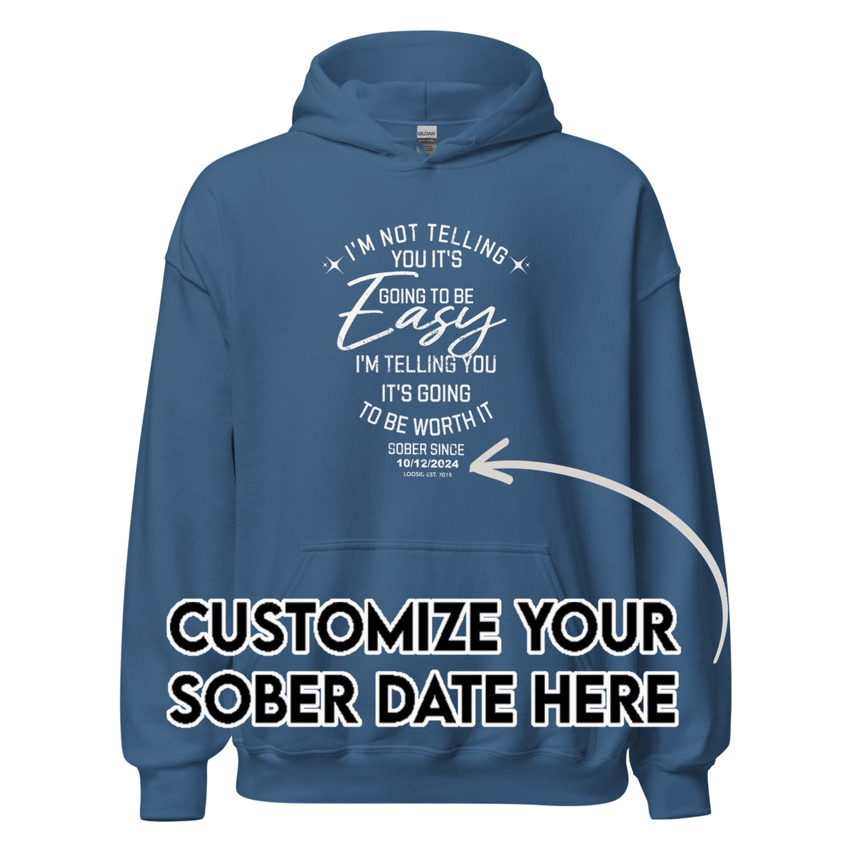 Recovery Hoodie | Women's I'm Not Telling Your It's Easy