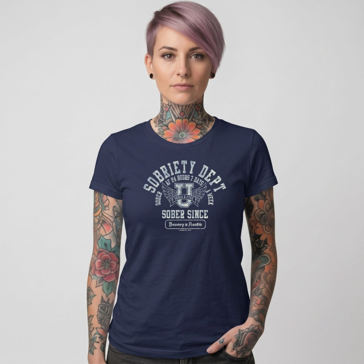 Sober T Shirt | Women's Sobriety Dept 24/7
