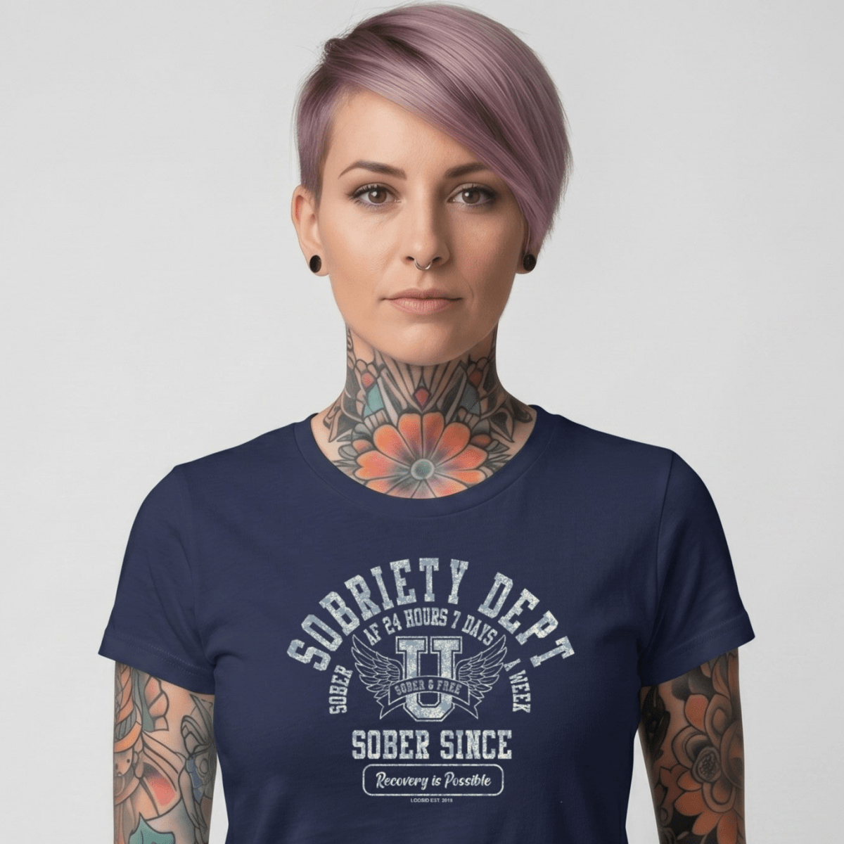 Sober T Shirt | Women's Sobriety Dept 24/7