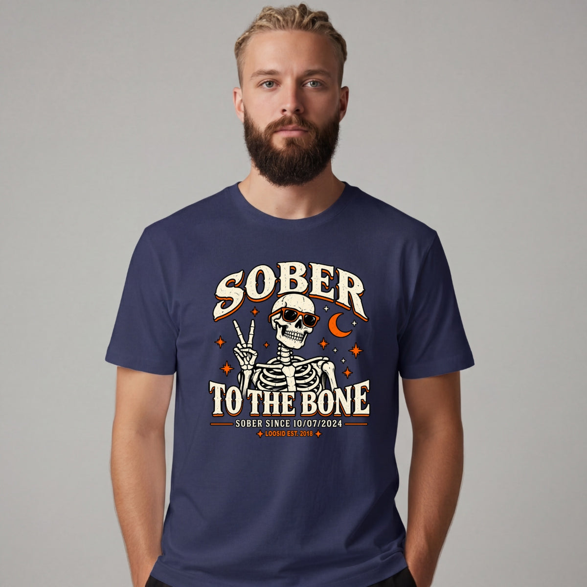 Sober T Shirt | Men's Sober To The Bone
