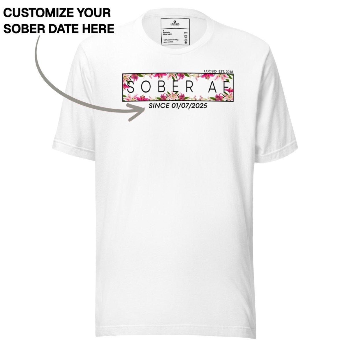 Sober T Shirt | Women's Sober AF Lily