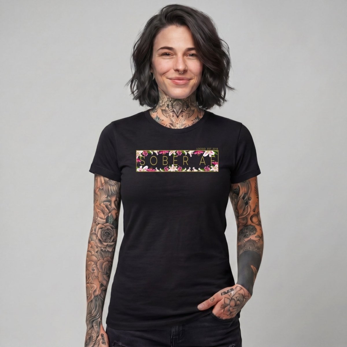 Sober T Shirt | Women's Sober AF Lily