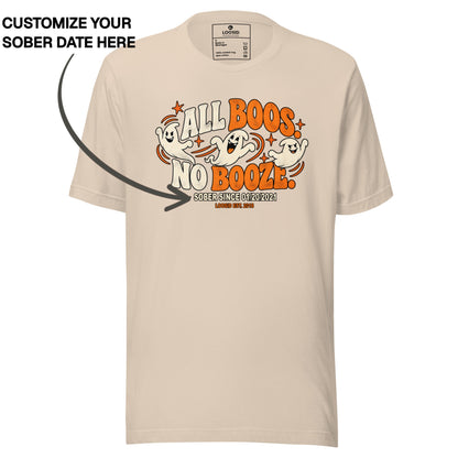 Sober T Shirt | Women's All Boos No Booze